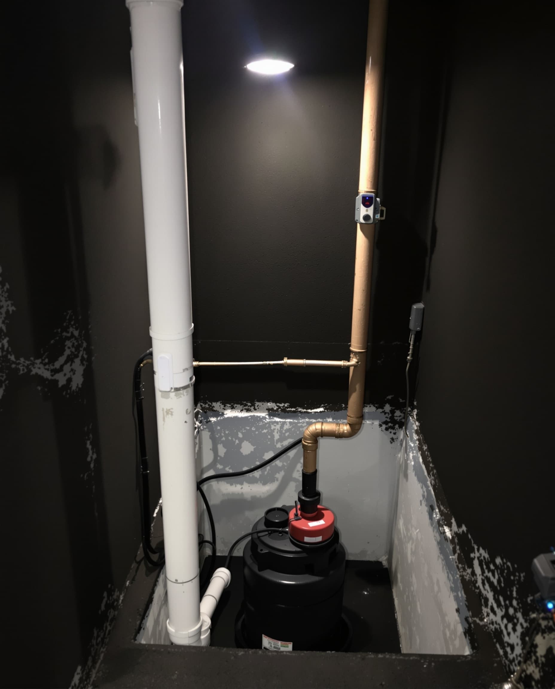 Sump Pump Pit with Sensor