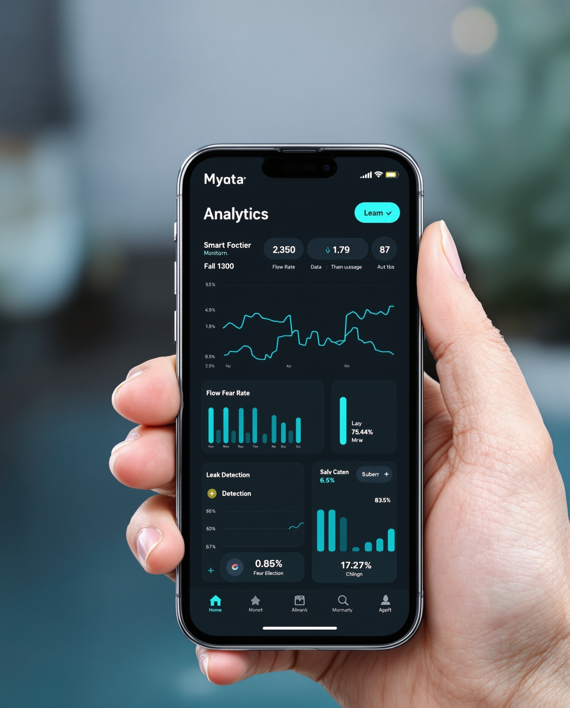 Flo by Moen App Analytics Dashboard